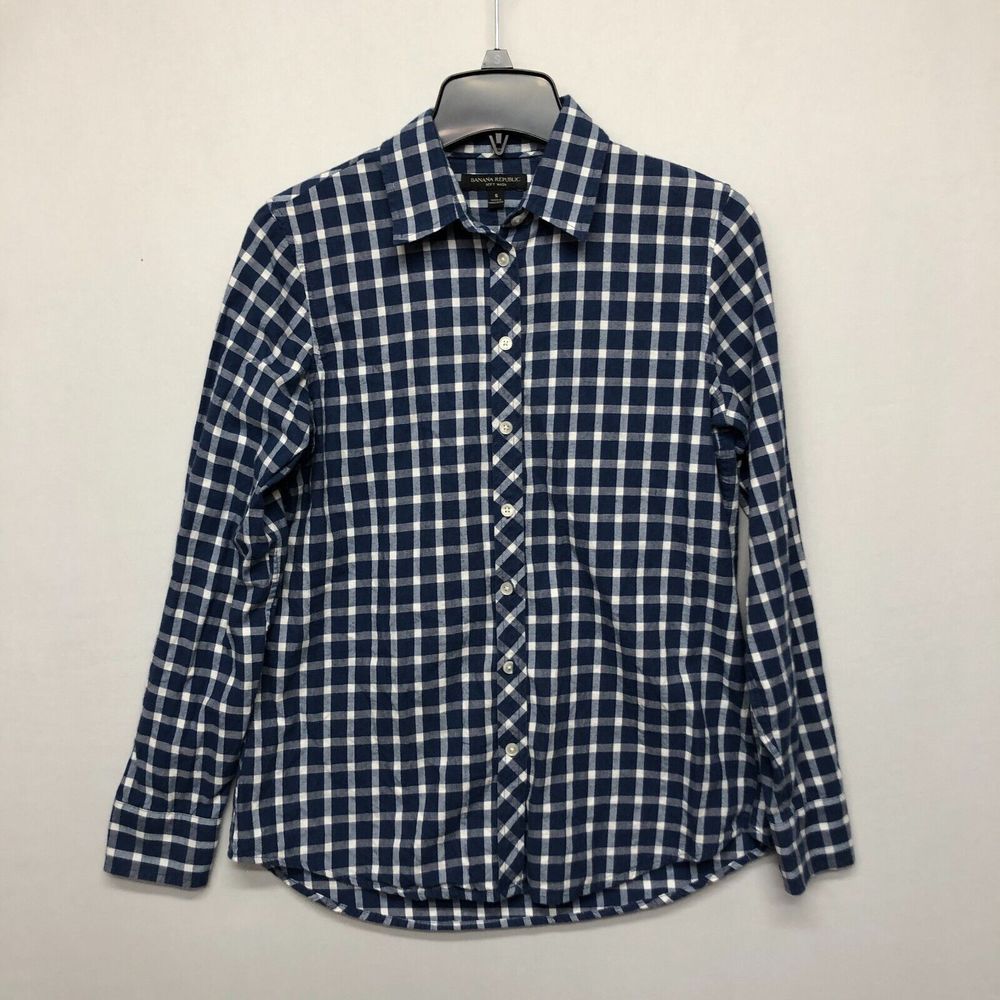 Banana Republic Women Long Sleeve Blouse Top Button Shirt Size Small B248 -10